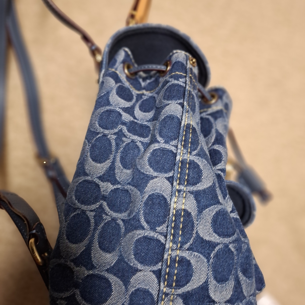 Coach Riya Backpack 21 in Signature Denim
